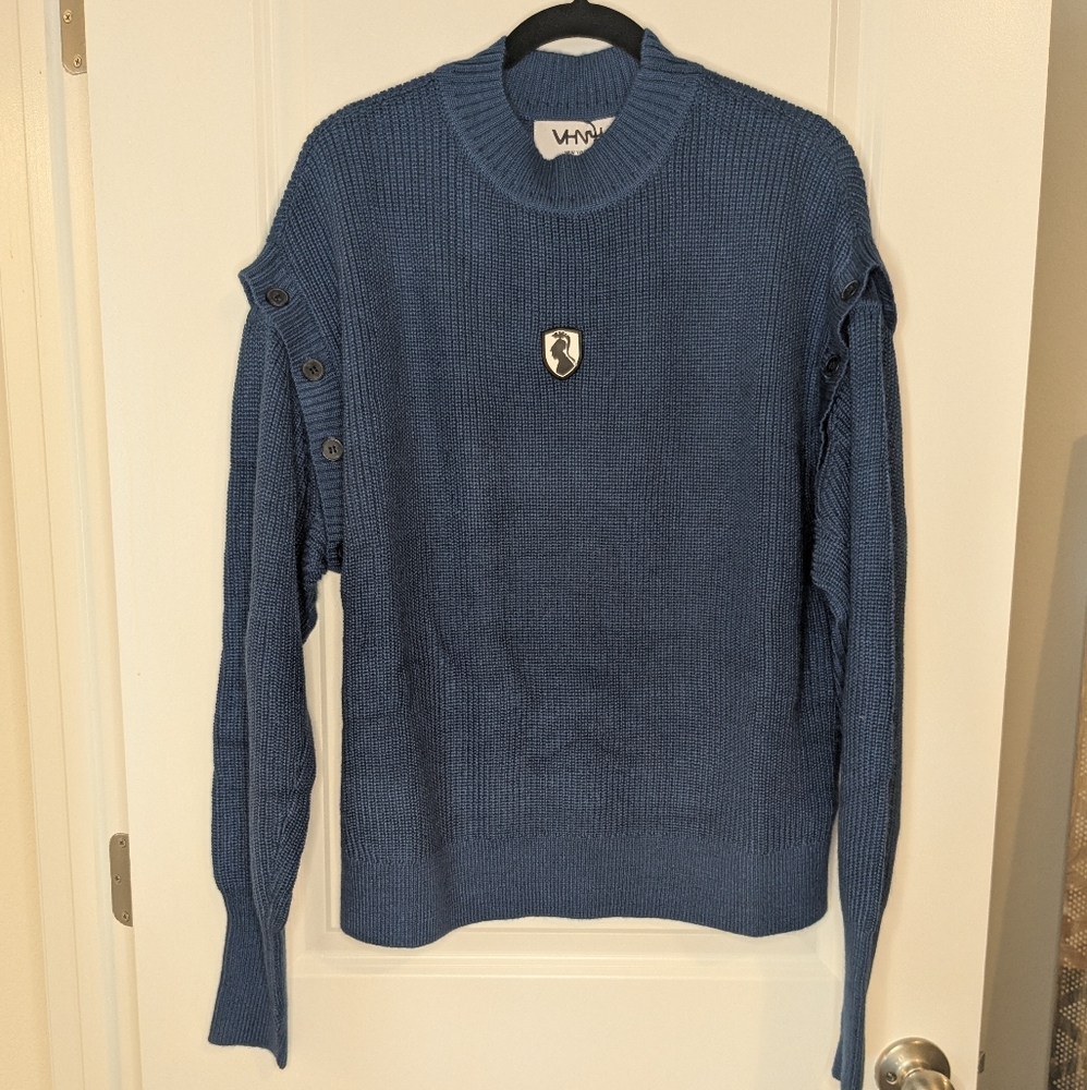 VHNY Blue Crew Neck Sweater Size XL